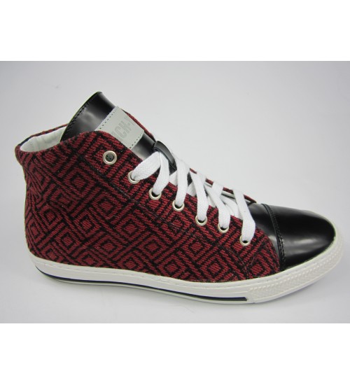 Deluxe handmade sneakers red&black design